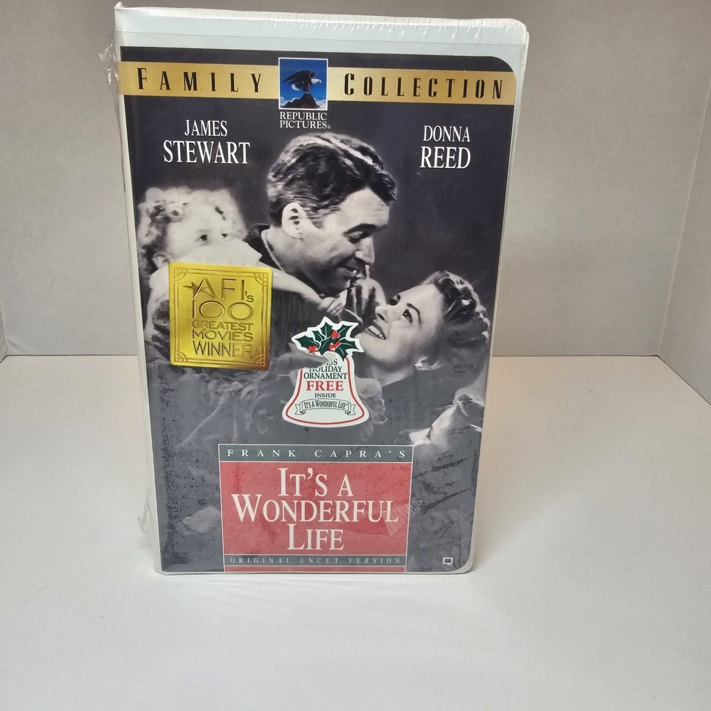 It's a Wonderful Life VHS Family Collection Sealed James Stewart Donna Reed New